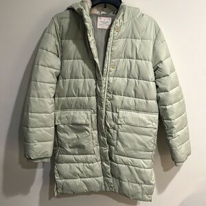 J Crew Crewcuts - girls cocoon puffer coat with Primaloft - size XL in Patina